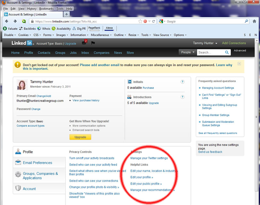 Add LinkedIn Page Badge Code to sites with LI Page Badge Widgets