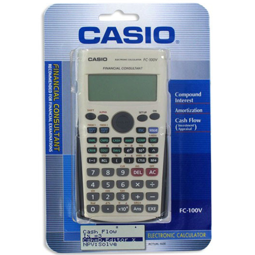 Casio Financial Calculator FC100VUM 4 Line, 12 Digit Display