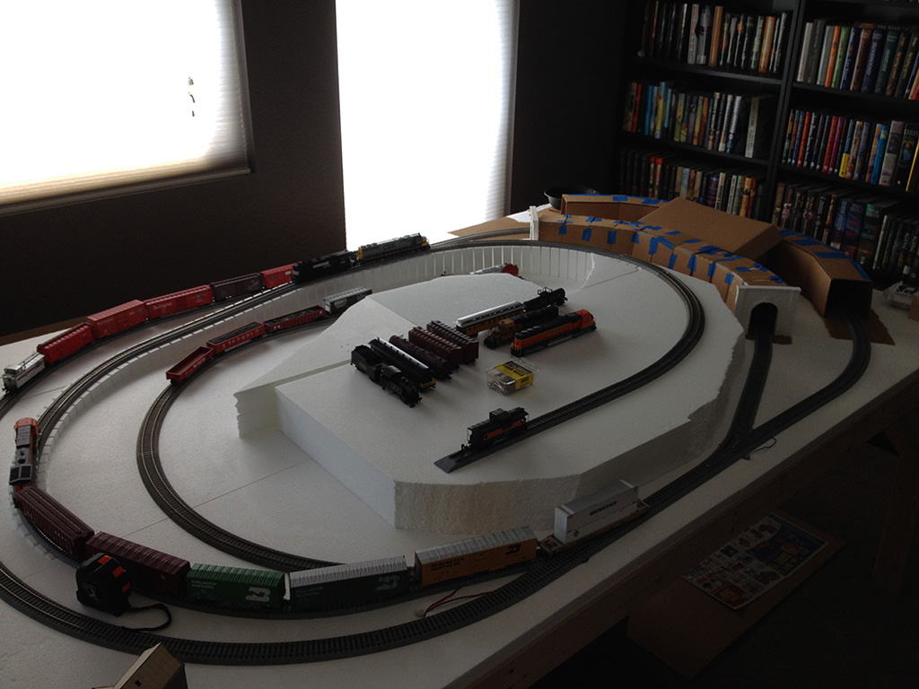 Update on my HO scale train table layout