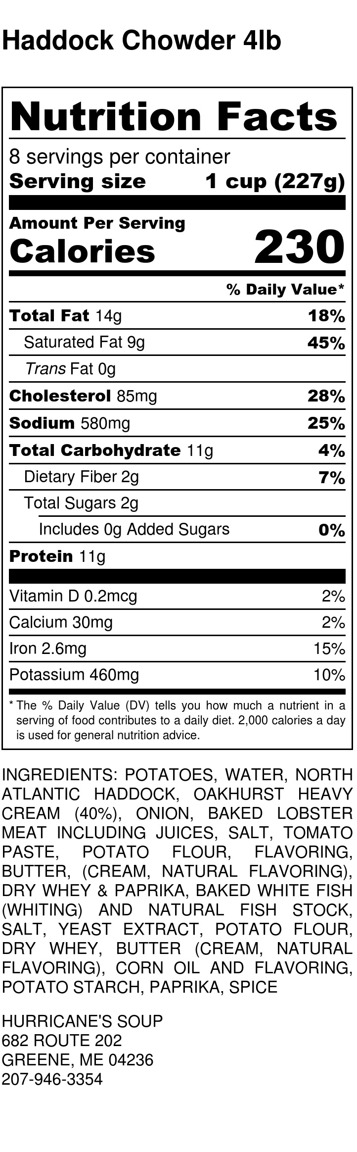 Soups — Hurricane's Soup & Chowder