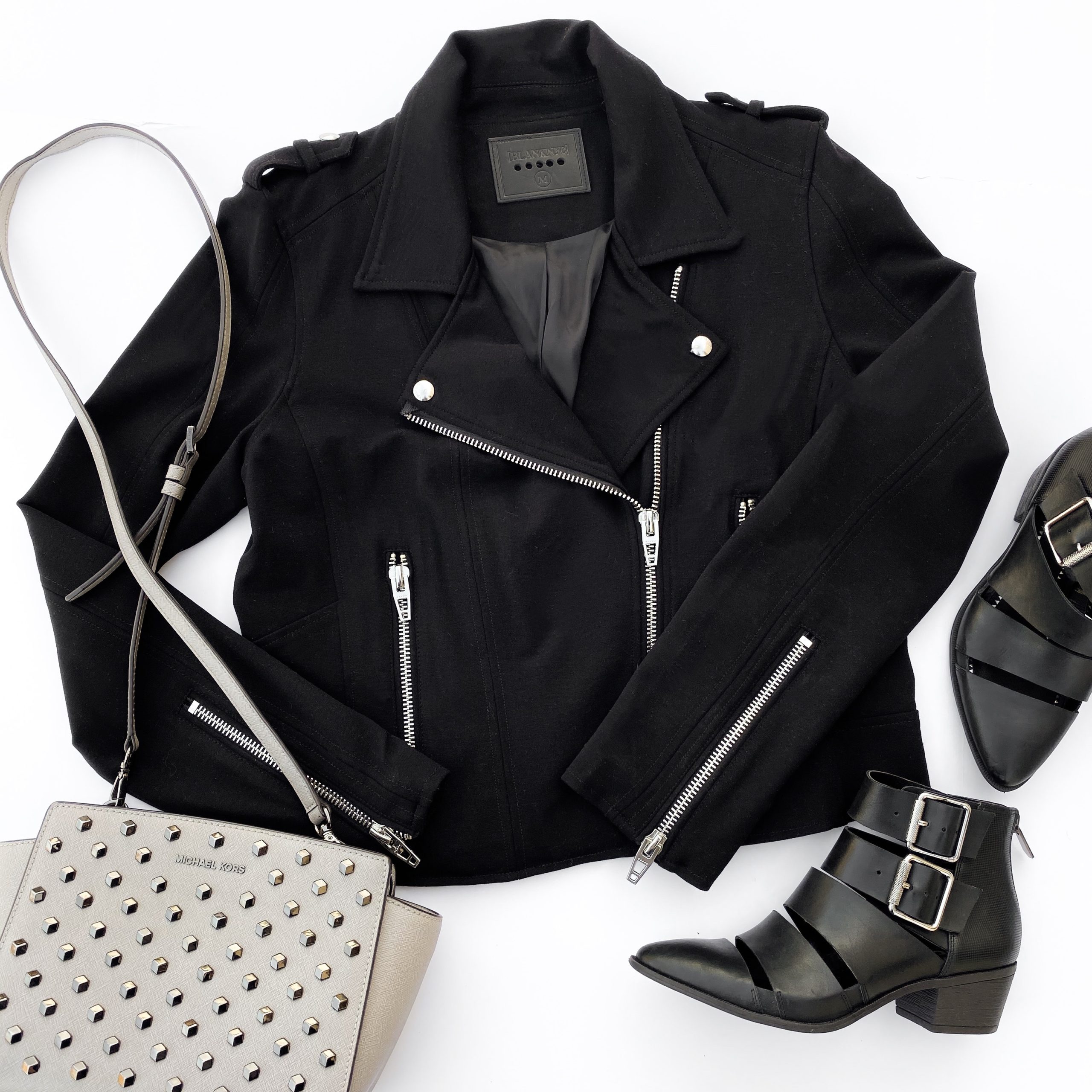 Michael Kors / Grey Studded Crossbody Hut No.8 O'Fallon, MO