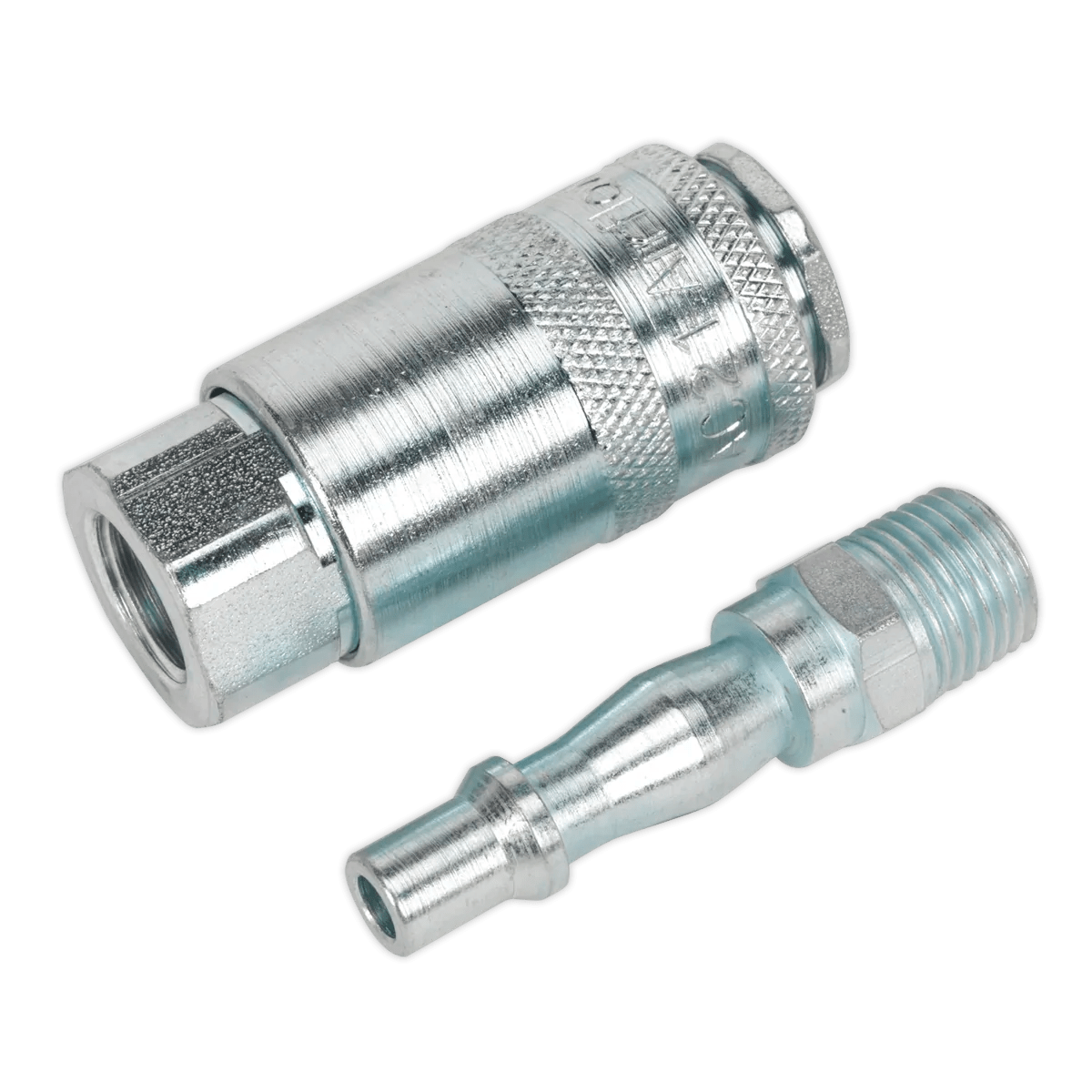 Air Tool Coupling Kit 2pc 1/4"BSP Huttie