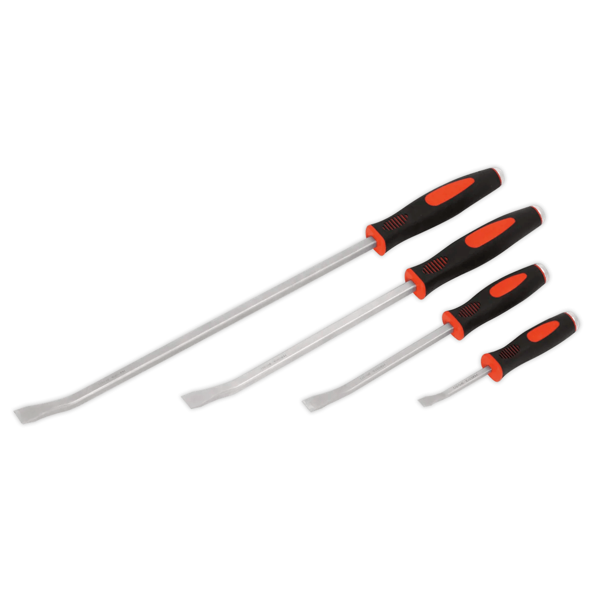 Angled Pry Bar Set 4pc HeavyDuty Huttie