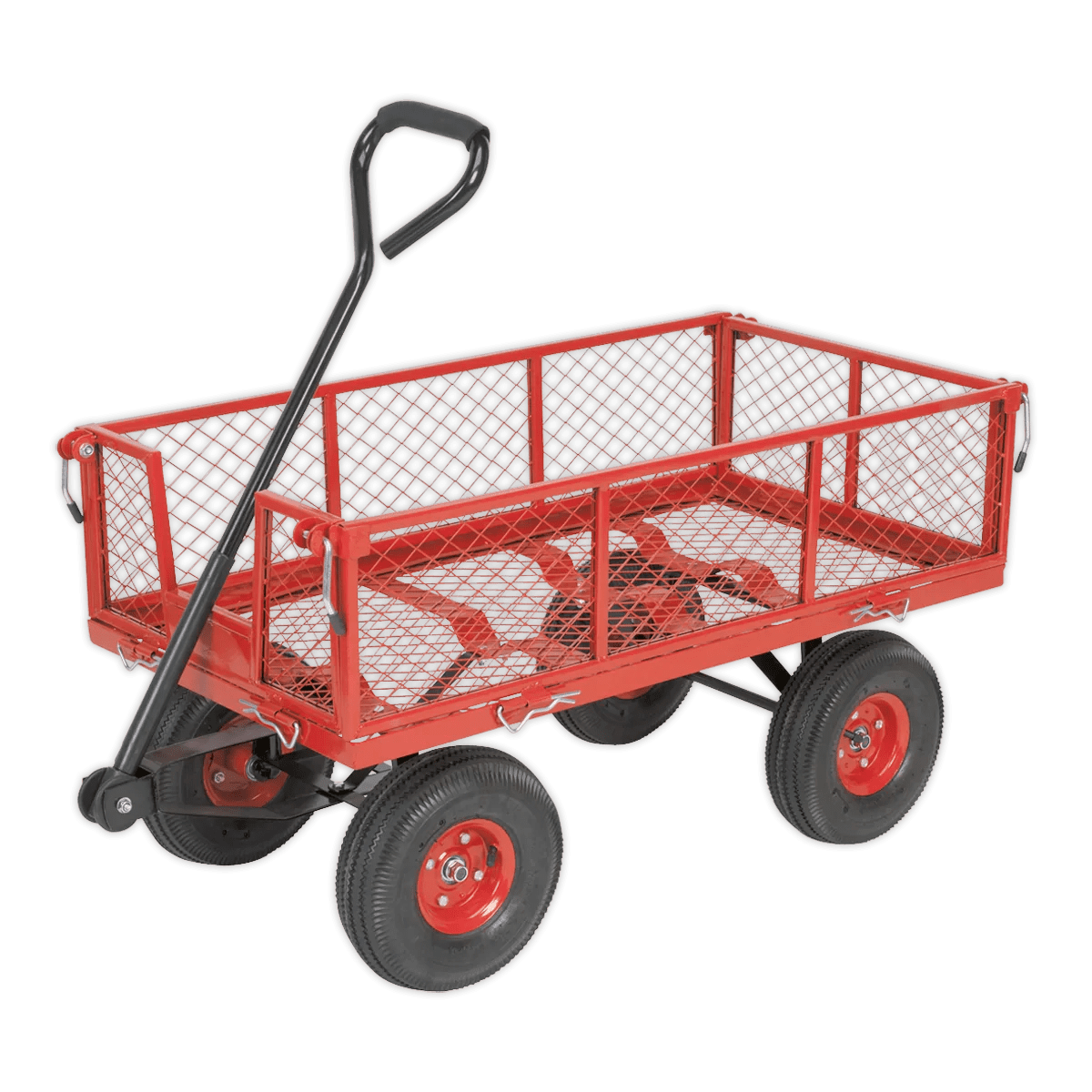 Platform Truck with Removable Sides Pneumatic Tyres 200kg Capacity Huttie
