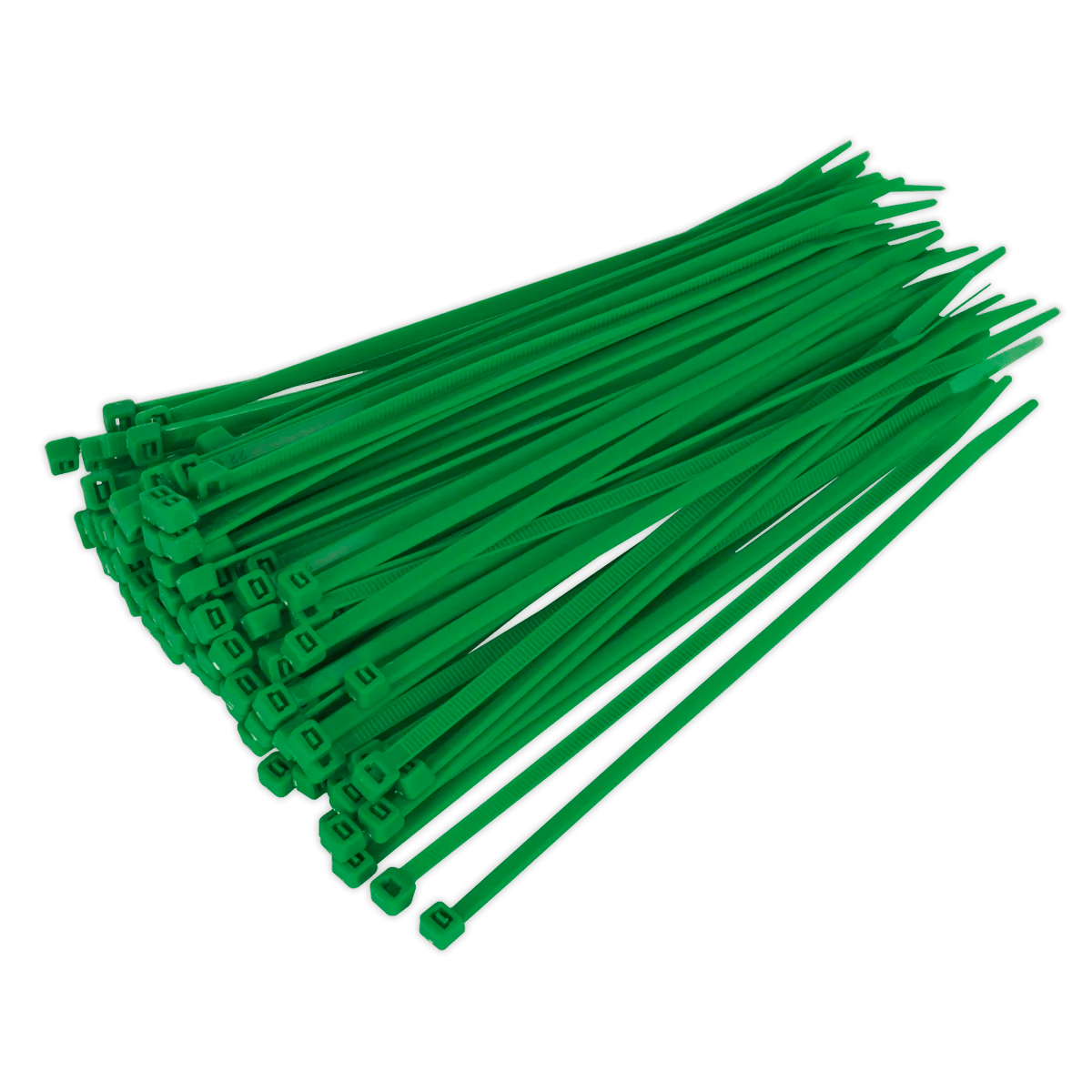 Cable Tie 200 x 4.4mm Green Pack of 100 Huttie