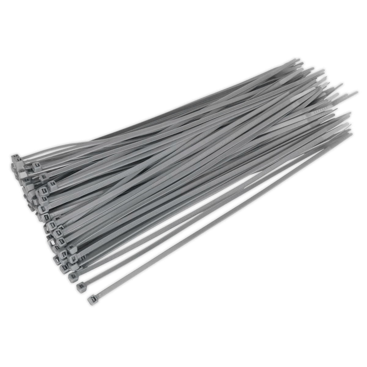 Cable Tie 300 x 4.4mm Silver Pack of 100 Huttie