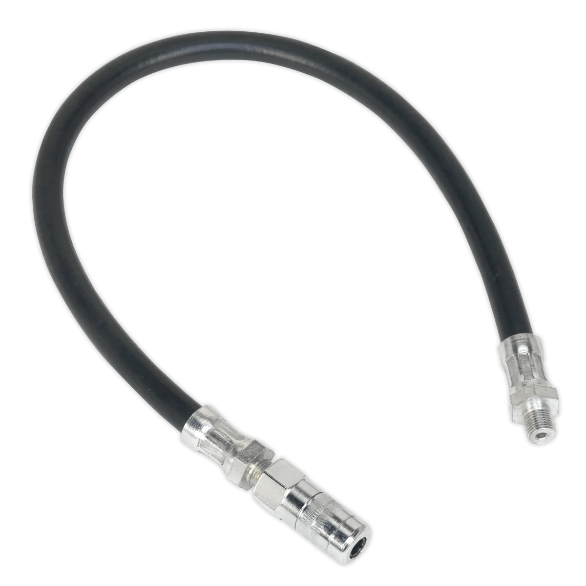 Rubber Delivery Hose with 4Jaw Connector Flexible 450mm 1/8"BSP Gas Huttie