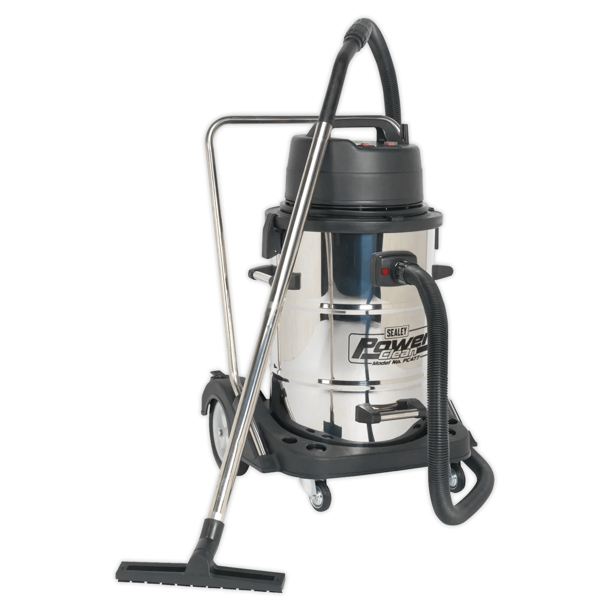 Vacuum Cleaner Industrial Wet & Dry 77L Stainless Steel Drum with