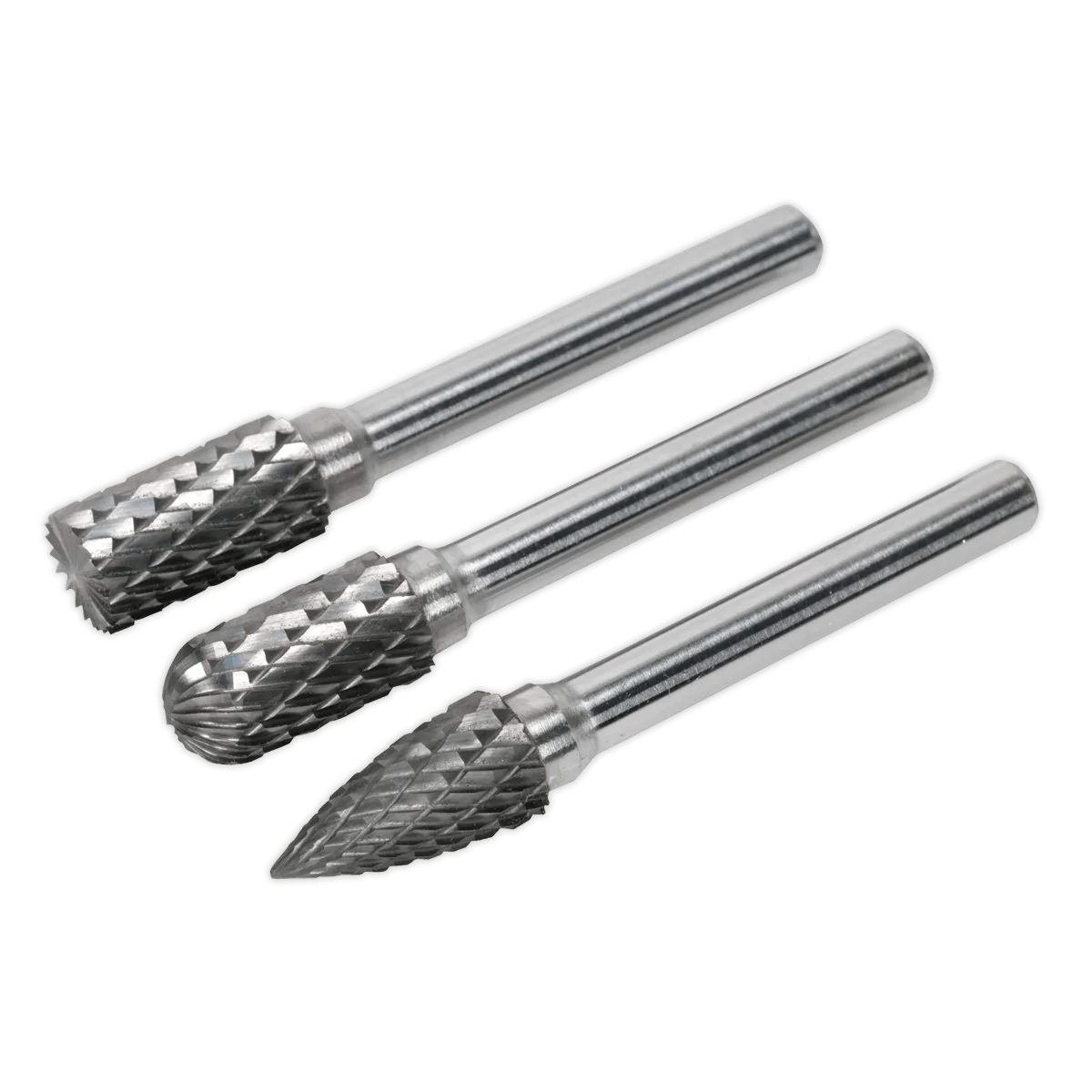 Tungsten Carbide Rotary Burr Set 3pc Huttie