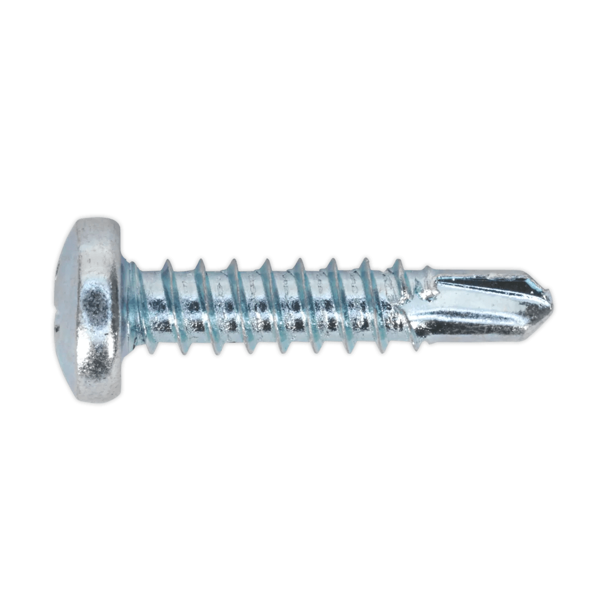 Self Drilling Screw 4.2 x 19mm Pan Head Phillips Zinc Pack of 100 Huttie