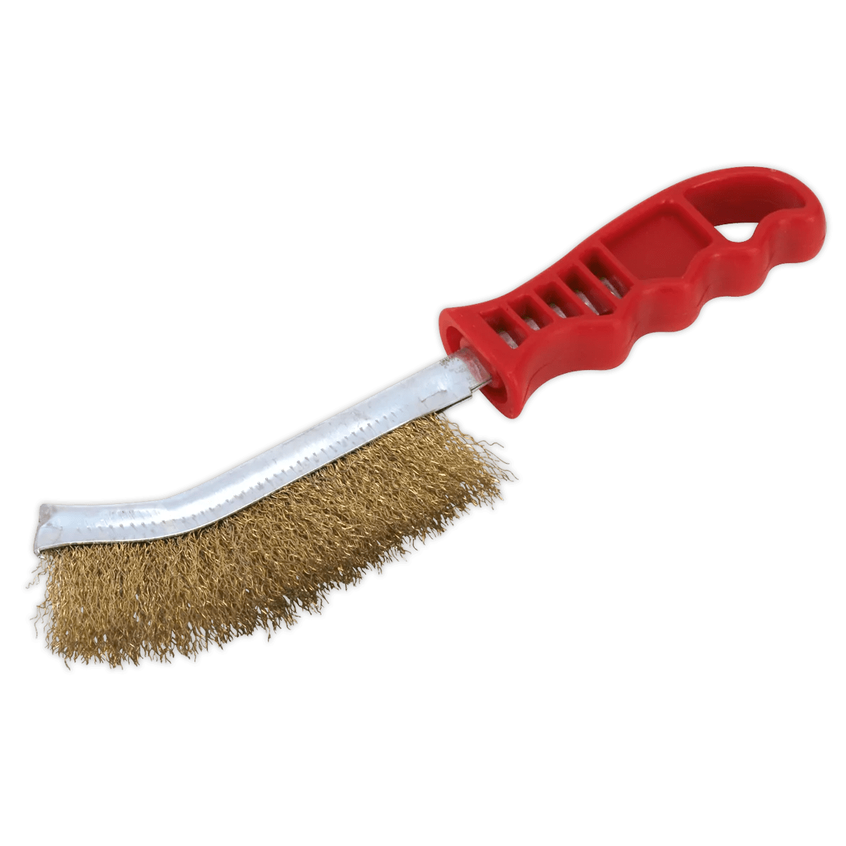 Wire Brush Brassed Steel Plastic Handle Huttie