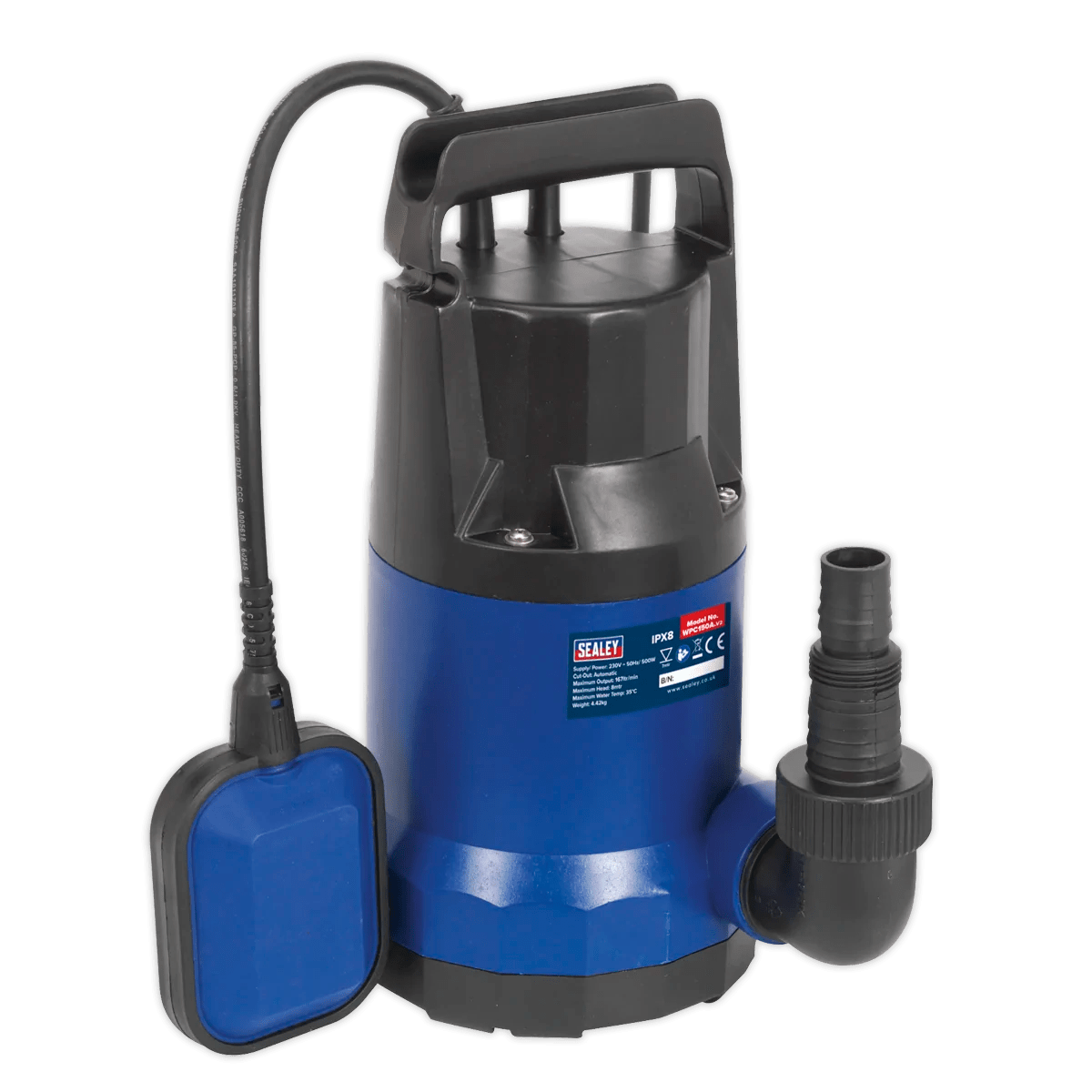 Submersible Water Pump Automatic 167L/min 230V Huttie