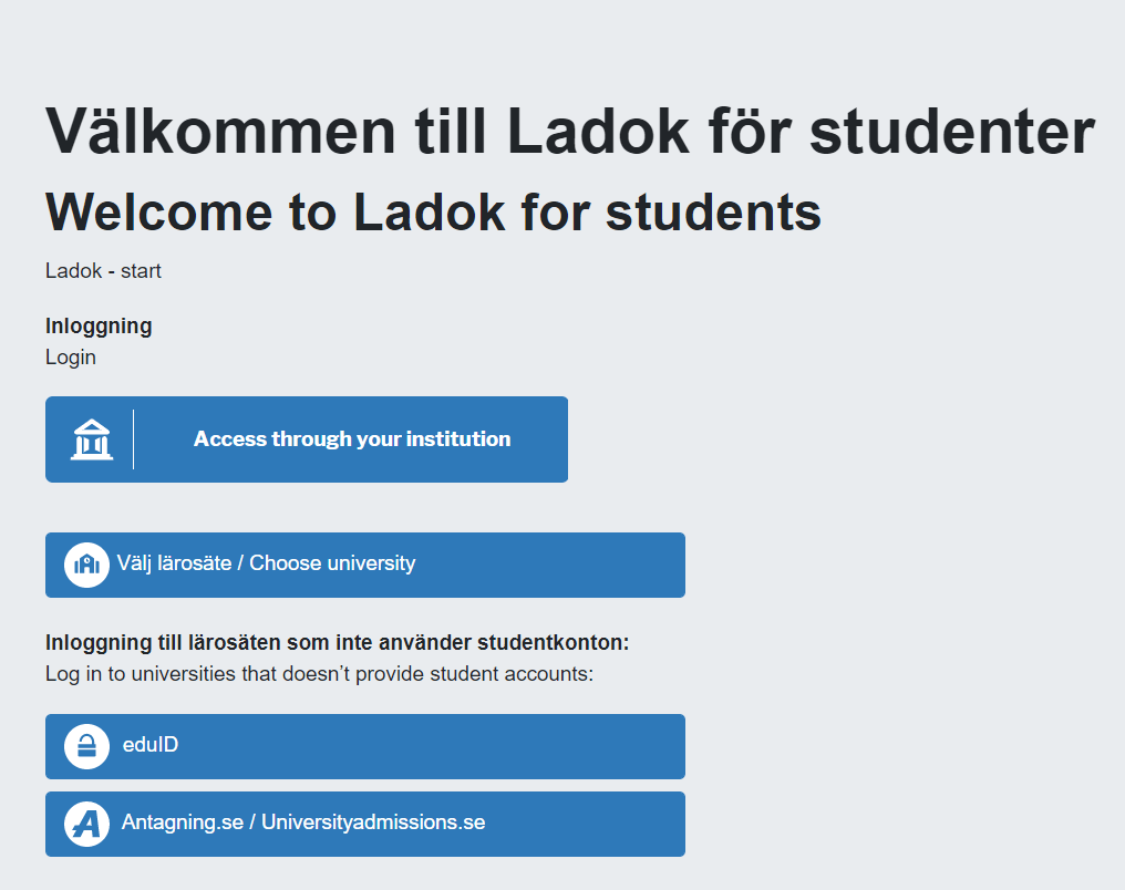 Högskolan Väst Ladok Mina Studier