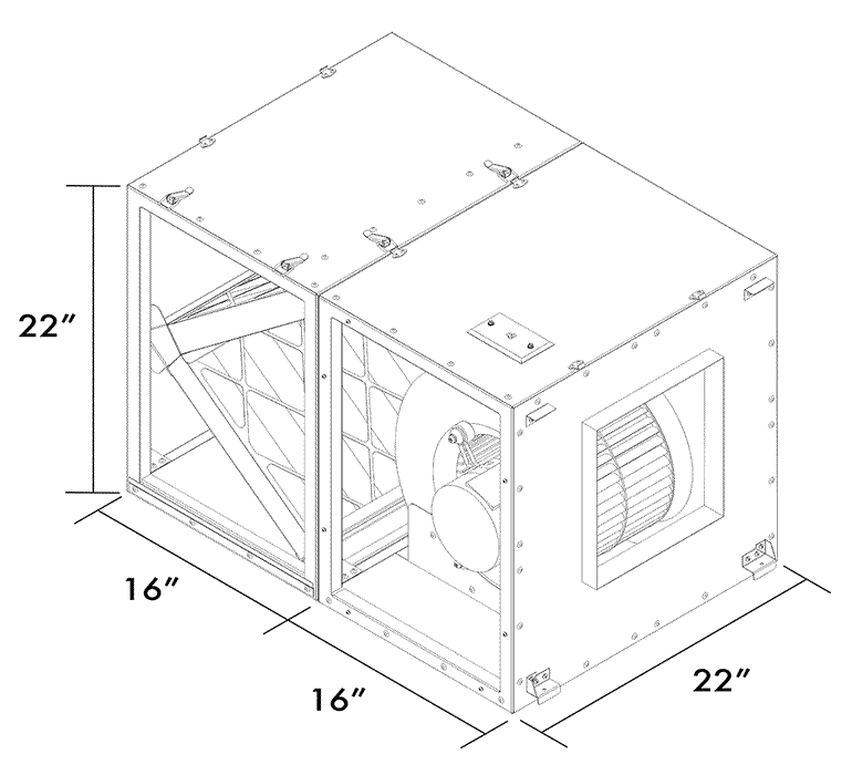 HVACQuick - AirScape CF Cabinet Fan with Filtration