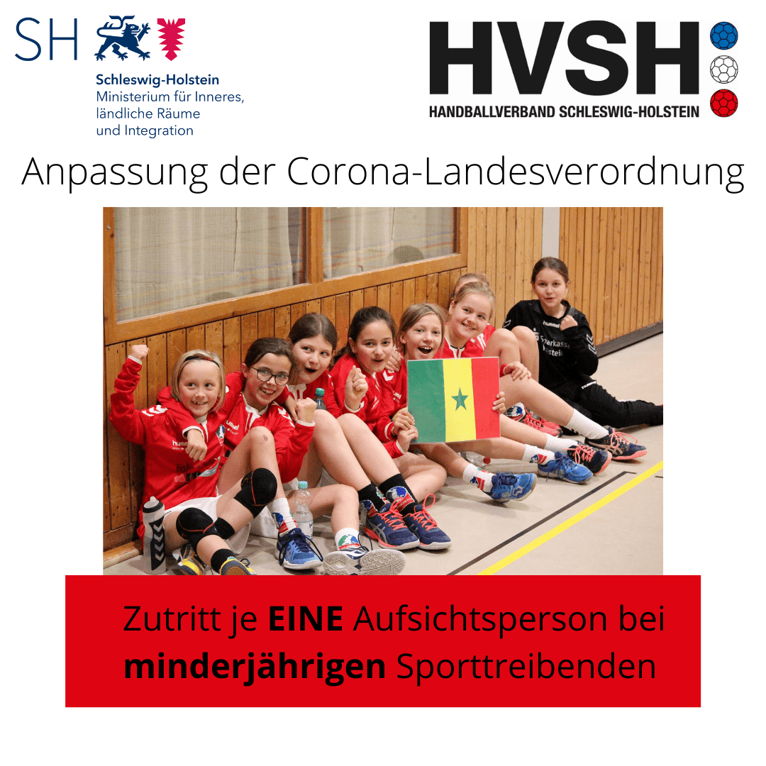 Handballverband SchleswigHolstein Landesregierung mit Anpassung