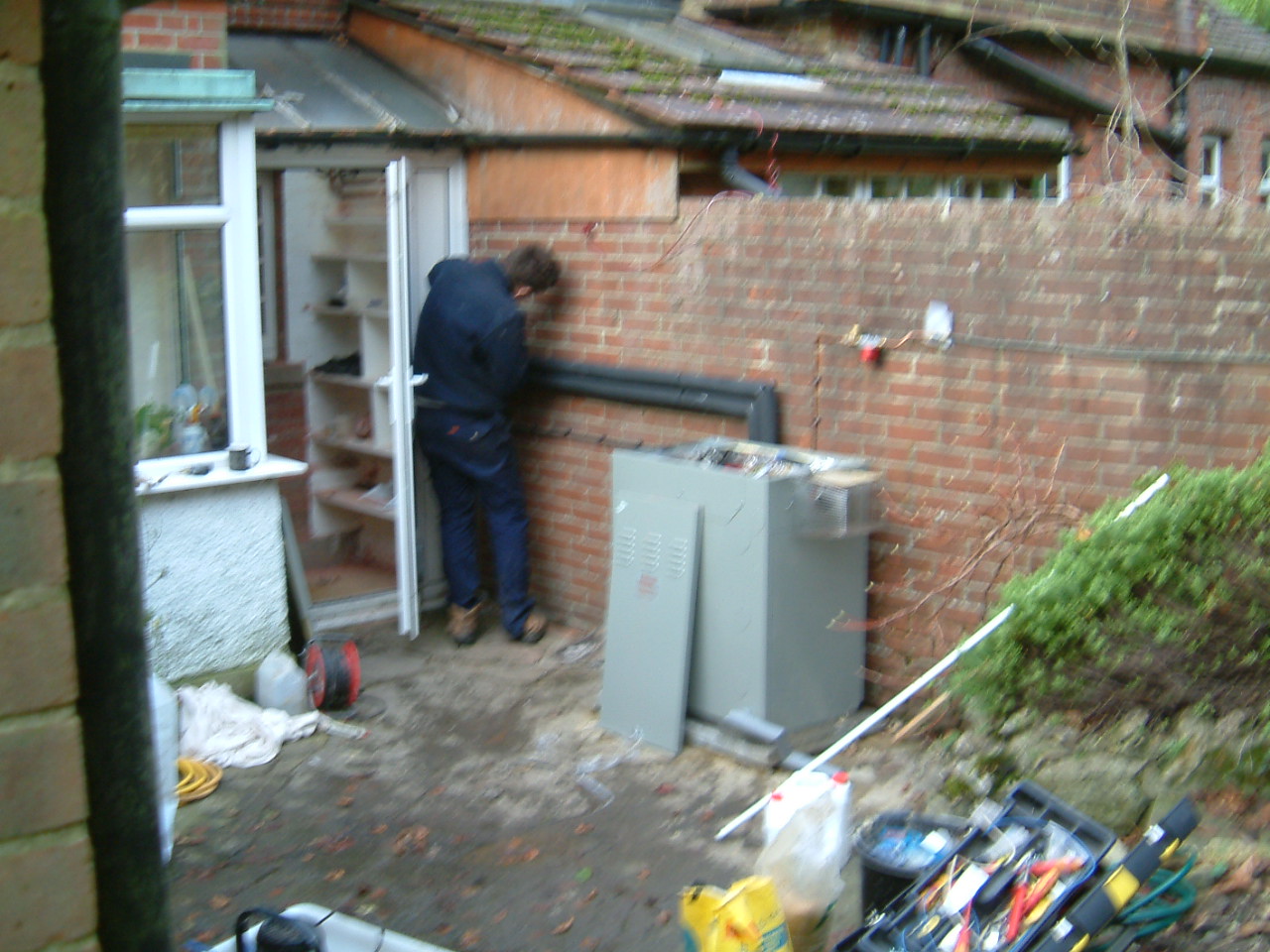 Outdoor oil module in Caterham Hot Water and Central Heating