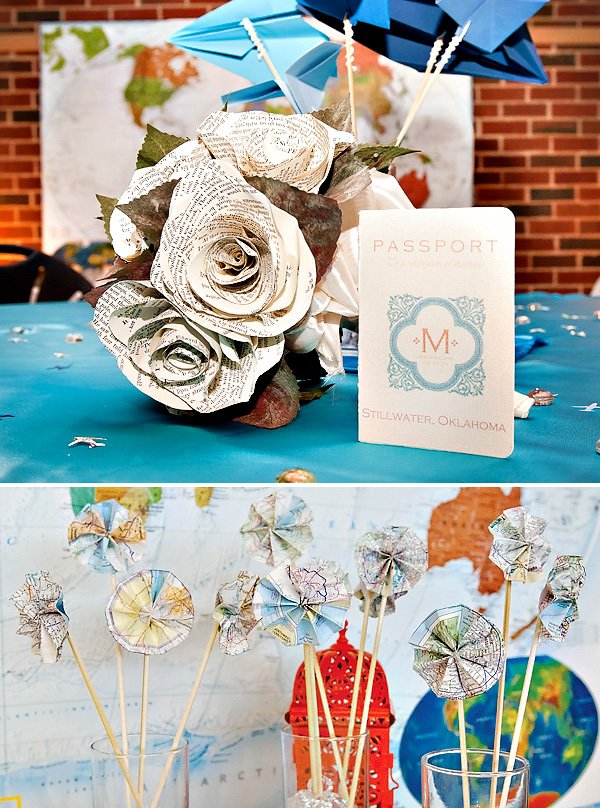 DIY VintageStyle, TravelThemed Wedding // Hostess with the Mostess®