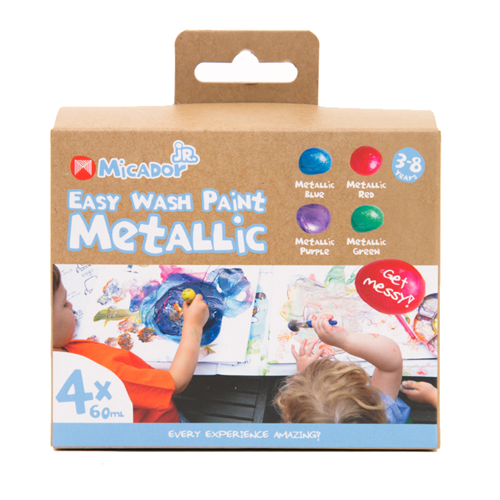 BUY Micador jR Easy Wash 4x60ml Metallic Paint