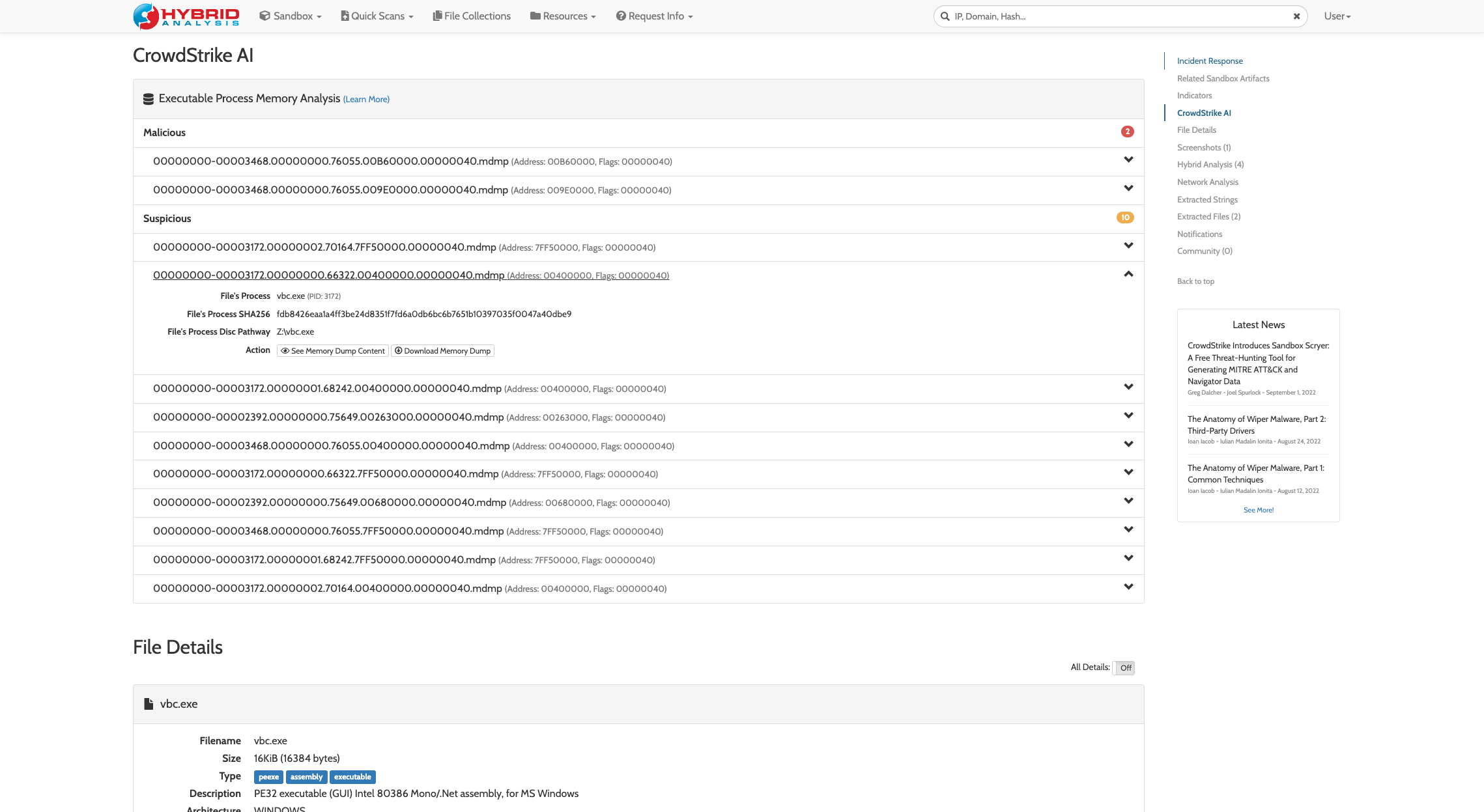 Free Automated Malware Analysis Service powered by Falcon Sandbox