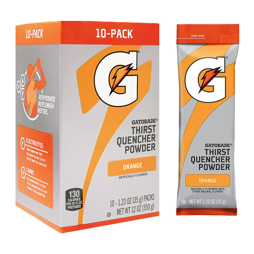Gatorade Orange Thirst Quencher Powder Sticks, 80/Case