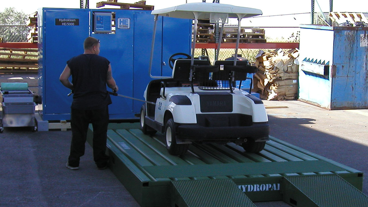 Golf Cart Wash Racks