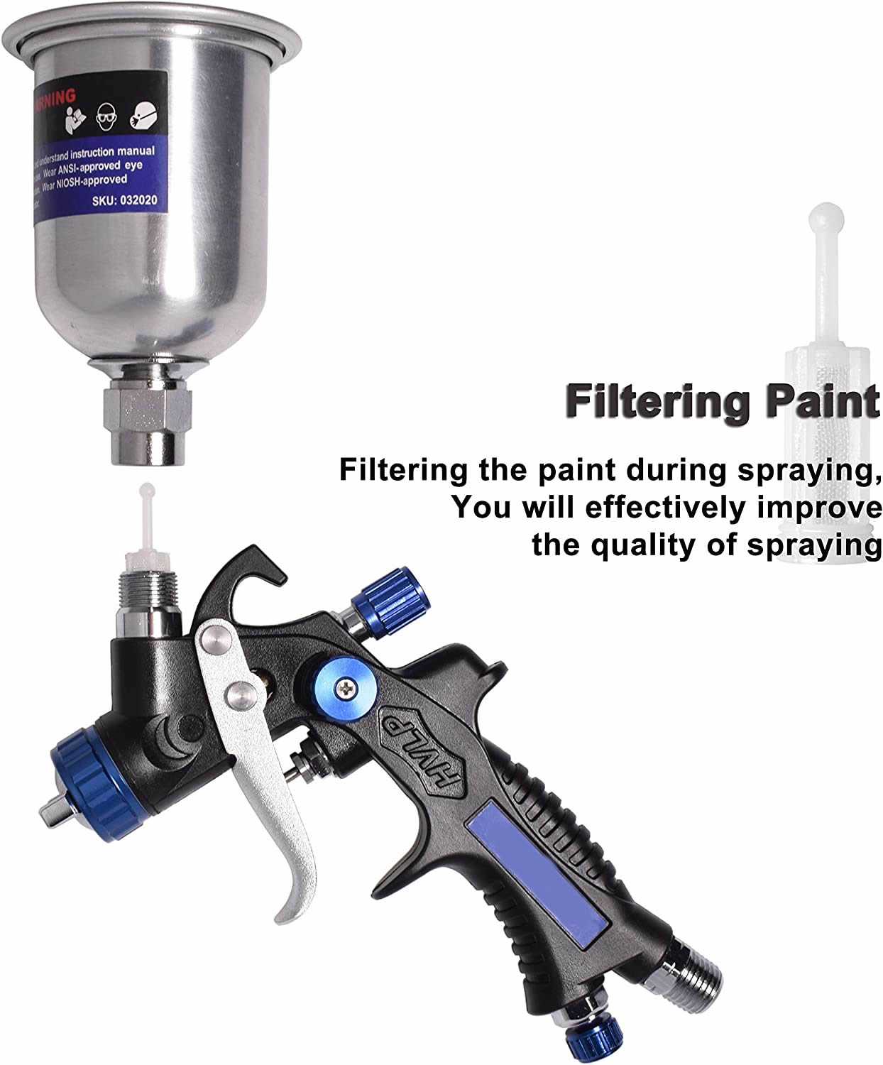 HVLP Detail Spray Gun Kit Water Transfer Printing, Hydrographic Films