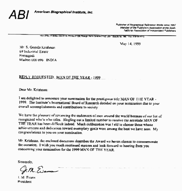 nomination letter DriverLayer Search Engine