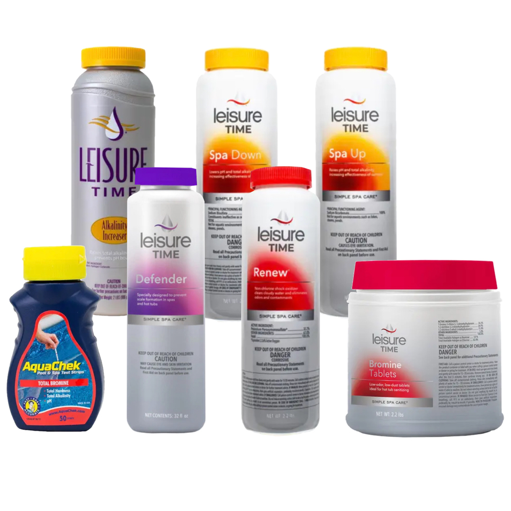 Leisure Time Spa and Hot Tub Bromine Chemical Kit with