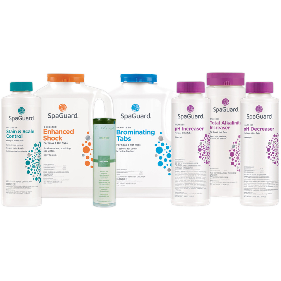 SpaGuard Spa and Hot Tub Bromine Chemical Kit with Gift