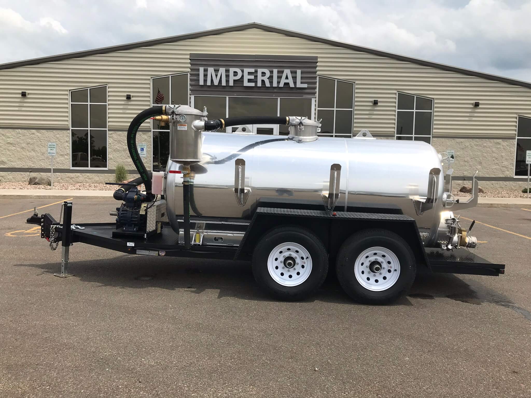 Imperial Industries (1000Gallon) Vacuum Service Trailer Unit Hydro