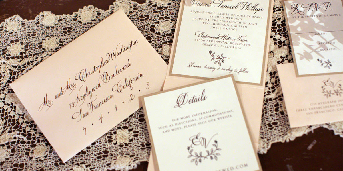 Wedding Invitations & Personalized Stationery in San Francisco
