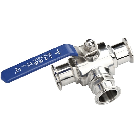 Sanitary Tri Clamp Ball Valve 3Way