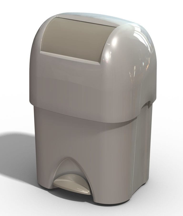 Grey Baby Nappy Bin Hygieneco Washrooms