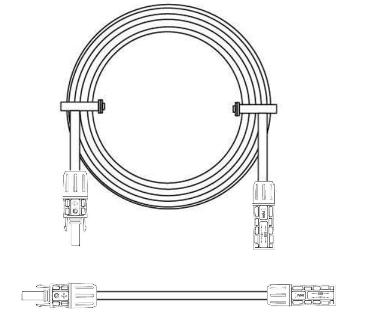HylecAPL Solar Power Connection Solar Power Extension Cables CPV