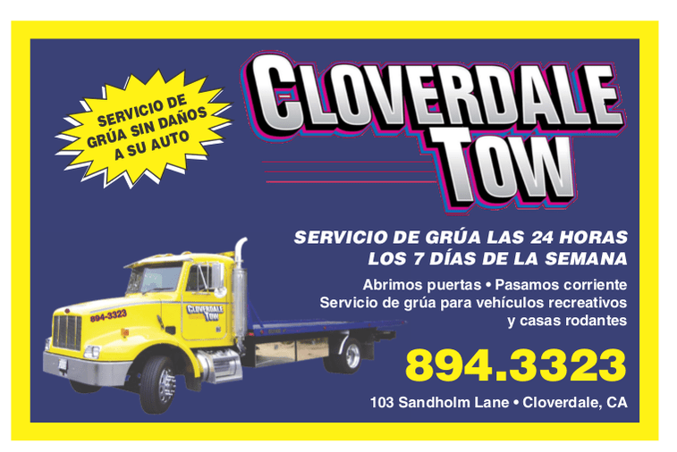 Auto Towing Hispanic Yellow Pages of California