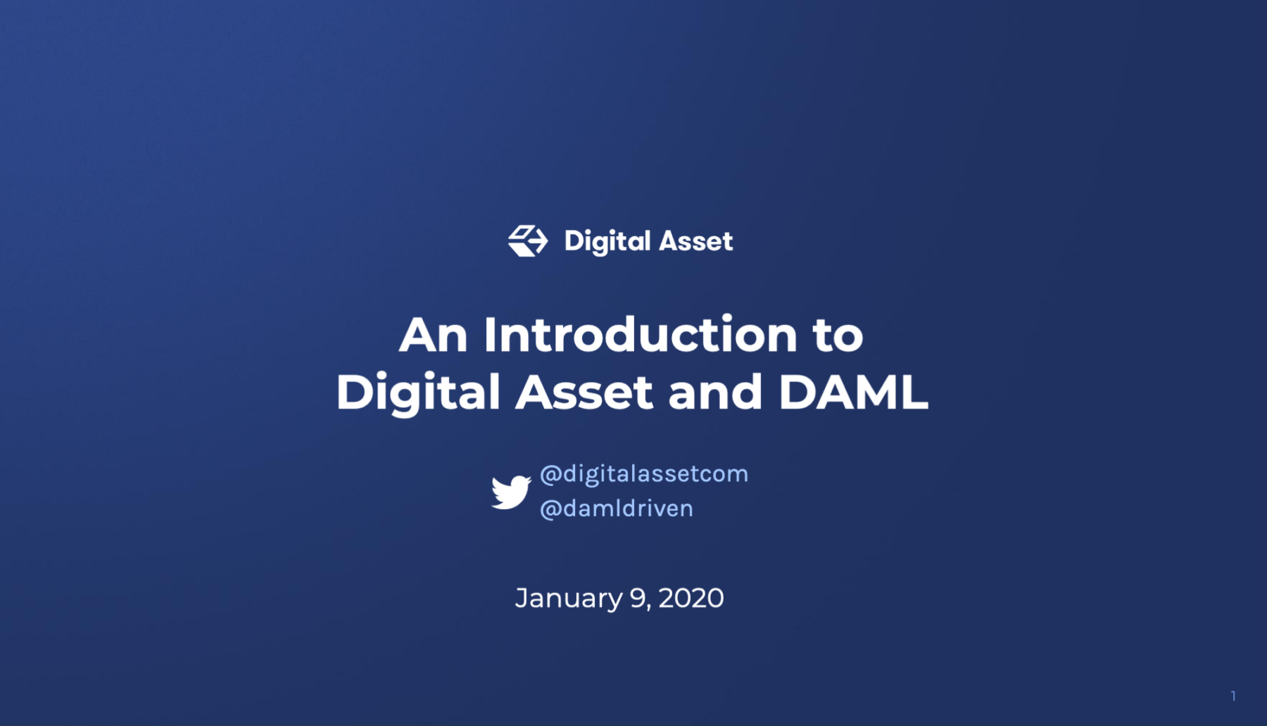 An Introduction to Digital Asset, DAML Hyperledger Foundation