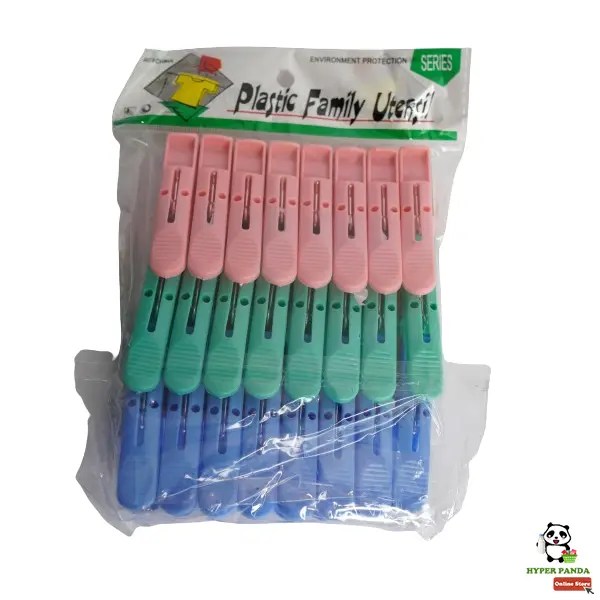 Pegs Plastic Family Utensil 24 PCS Hyper Panda Supermarket