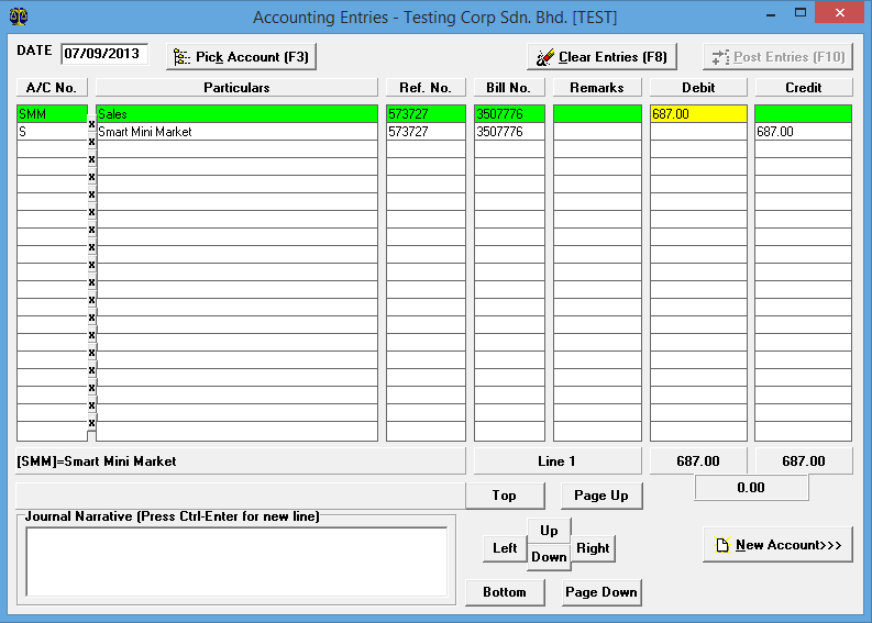 Correcting and Deleting of Accounting Entries