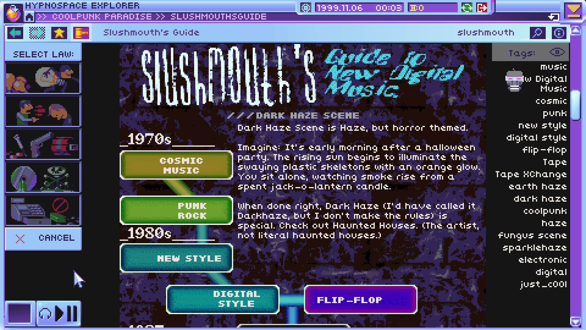Press Kit Hypnospace Outlaw Simulation Game for PC, MAC