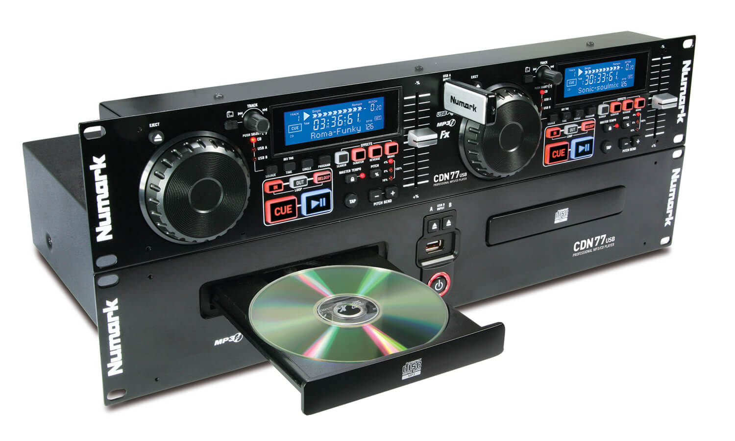 Numark CDN77USB Professional Dual USB And MP3 CD Player HyTek Electronics