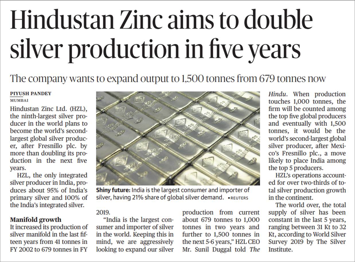 The Silver Edge of Hindustan Zinc Hindustan Zinc