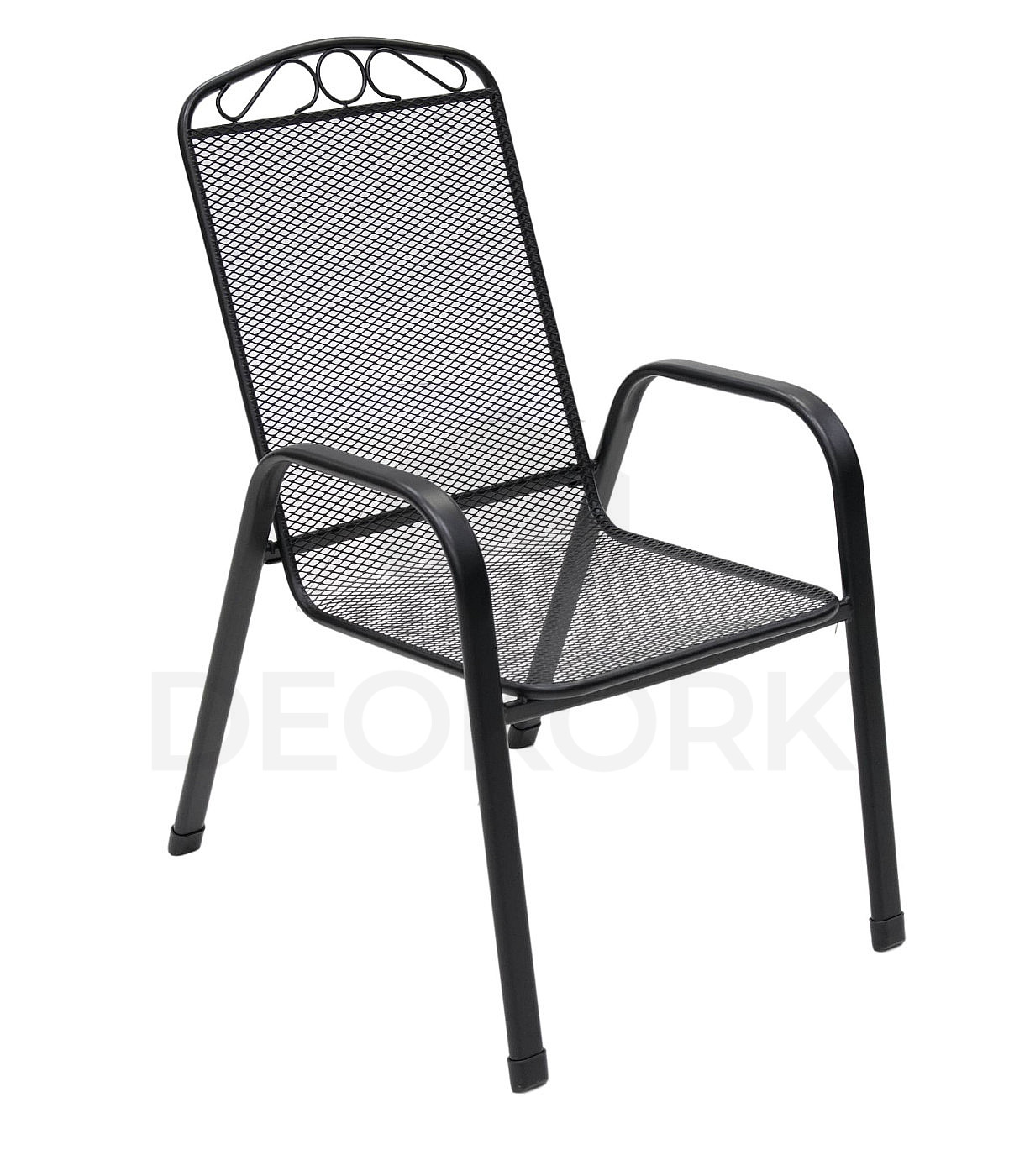 Gartenstuhl Aus Metall Grey (Schwarz) | I-Gartenmoebel.de