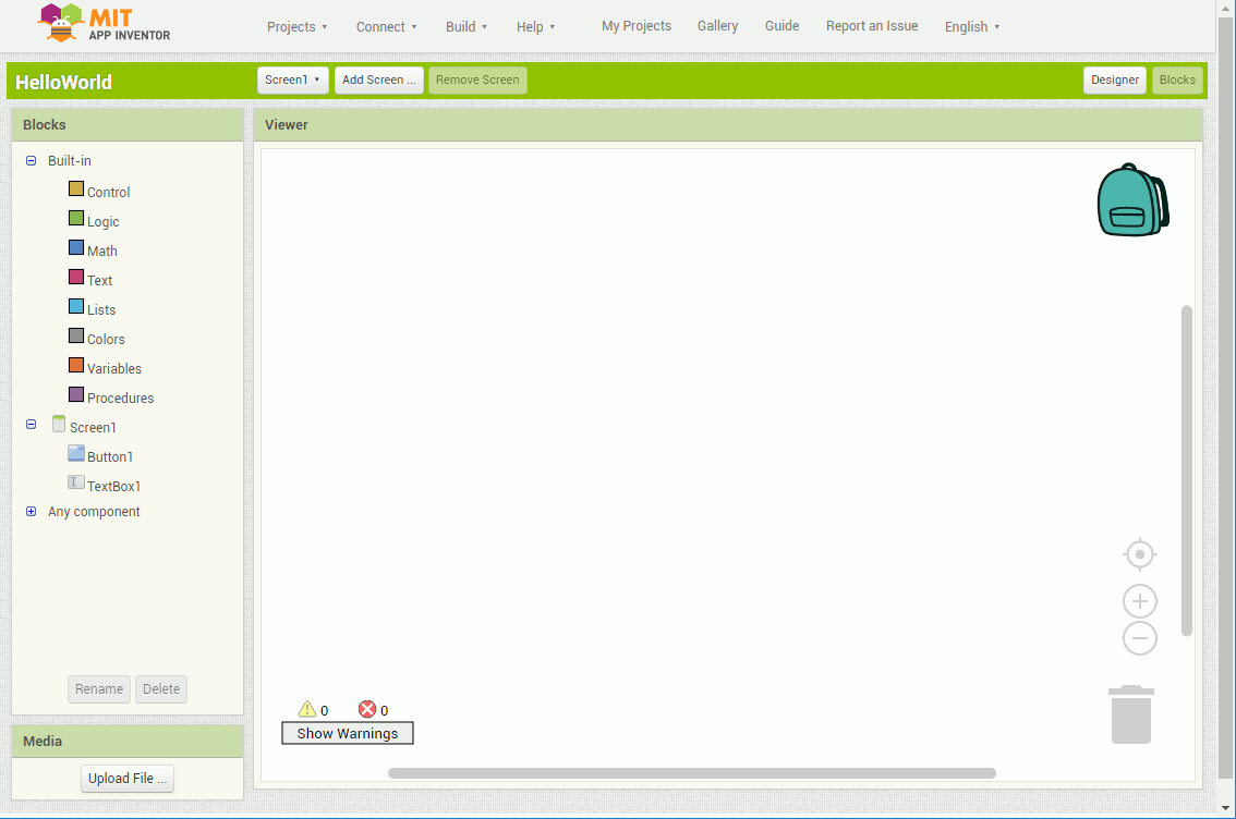 Getting started with MIT App Inventor 2