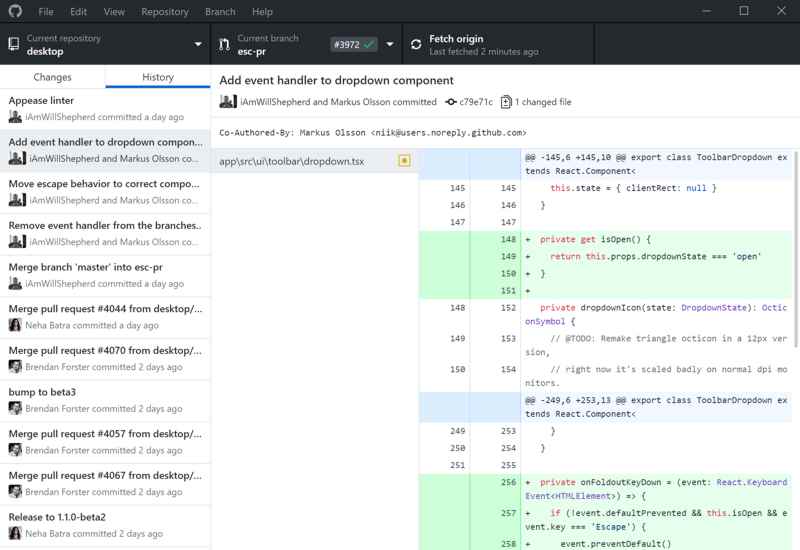 GitHub Desktop Adds Squashing