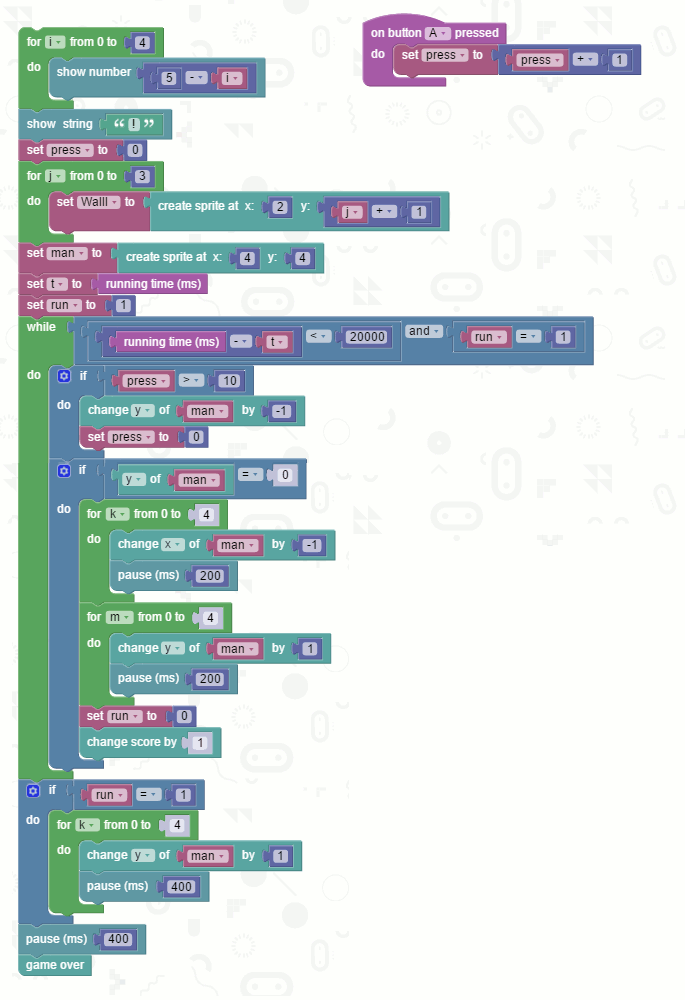 Microbit Commando Jump with The Microsoft Block Editor