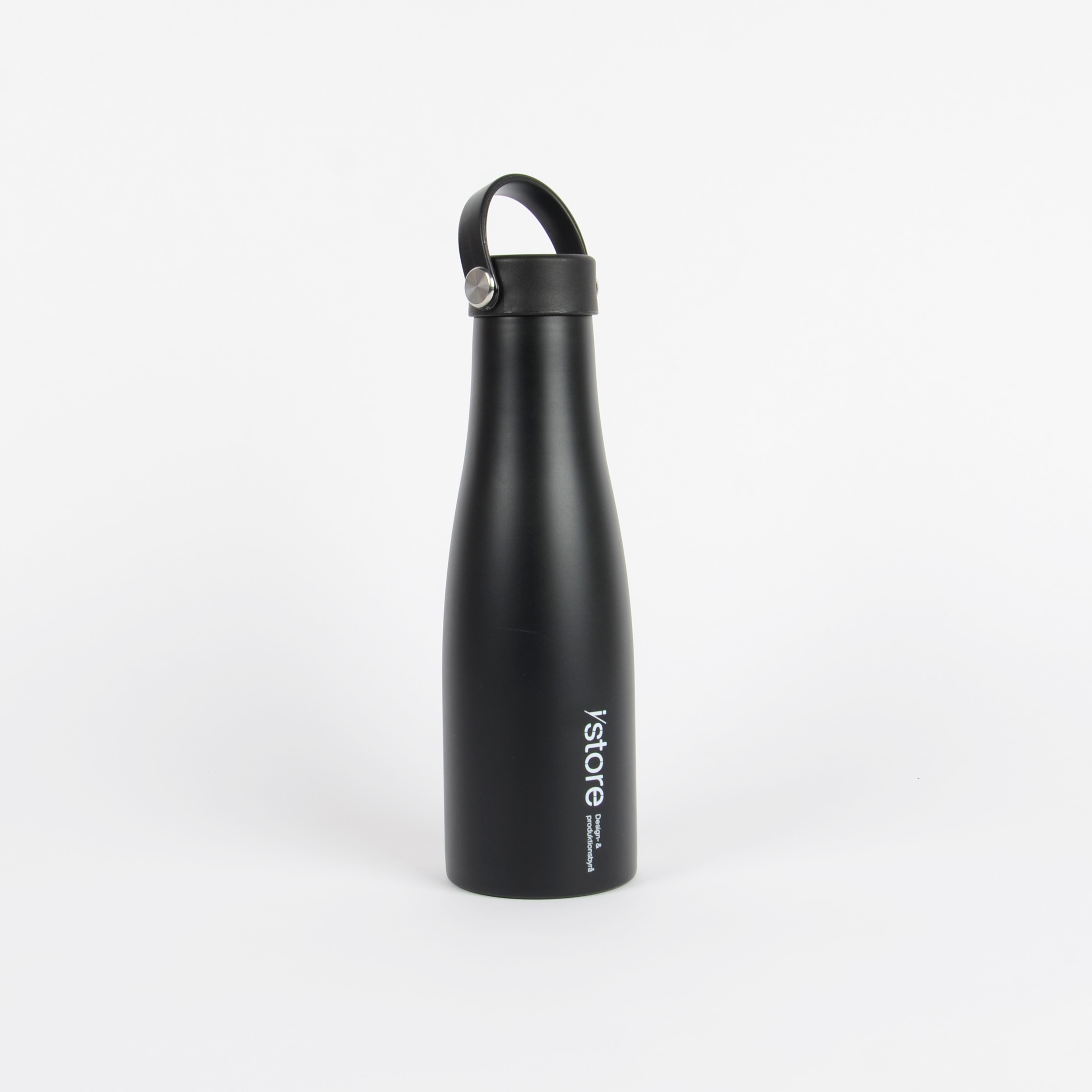 Vattenflaska Metall, Lock med handtag, 630ml I/Store