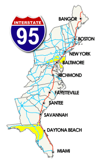 Great Overnight Stops : I-95 Exit Guide