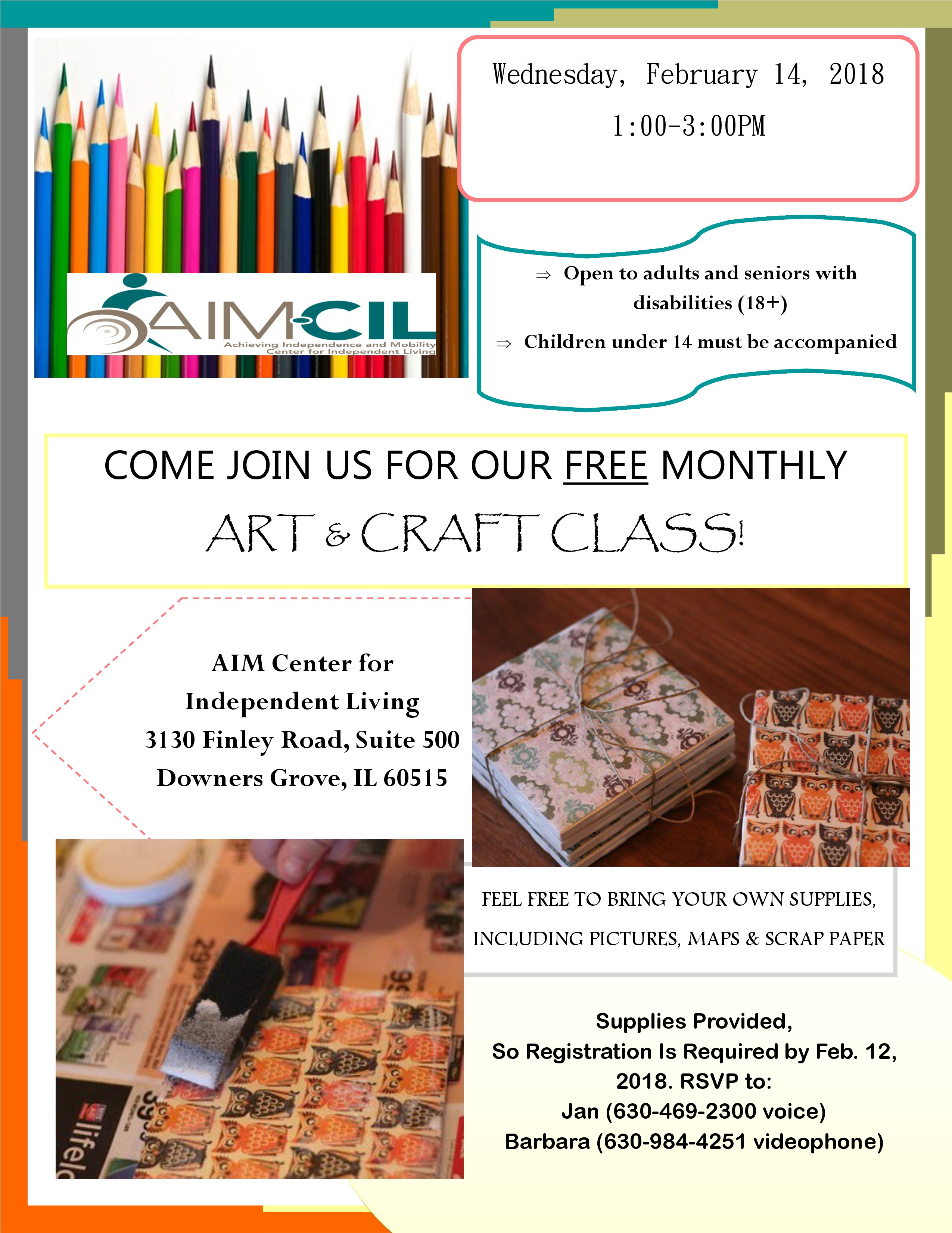 Art and Craft class flyer 02 14 18page0 (1) Illinois Association of