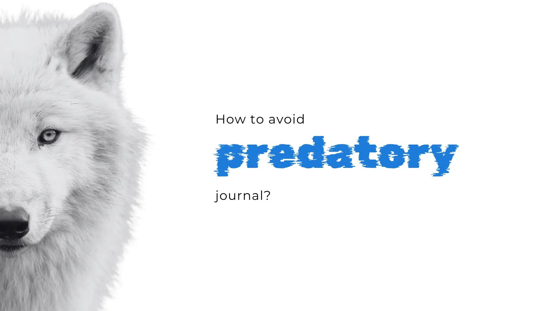 How to avoid a predatory journal? IAES