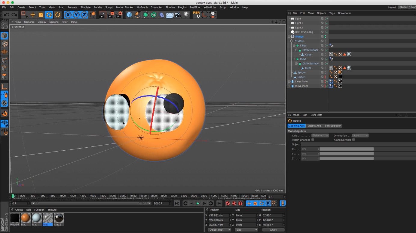 Creating Googly Eyes With Cinema 4D